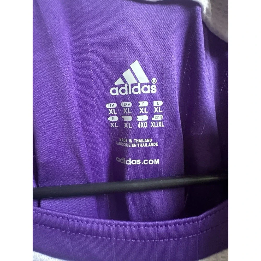 Adidas Real Madrid 06/07 Benq Siemens Men's XL Purple Third Kit Union FC #7 NWT